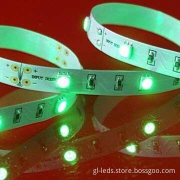 LED Strip with 5050 Top SMD RGB Light Source and 12 or 24V DC Input Voltage